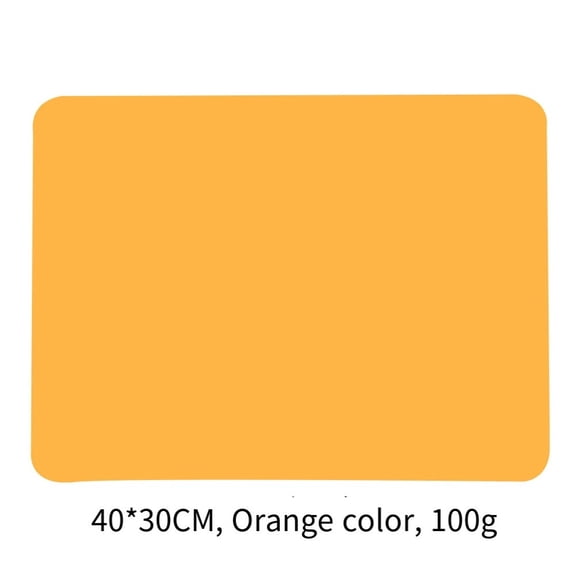 3 Pack Silicone Mats for Cups and Pots, Heat Resistant Table Mats with Matte Bottom 40x30cm for Surface Protection and Stability (orange)