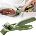 thumbnail image 1 of 3-Pack Silicone Pot Handle Grips, Heat-Resistant, Removable Clips for Hot Pots, Pans, and Lids (Beige Green),, 1 of 5