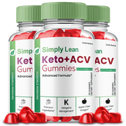 3 Pack Simply Lean Keto ACV Gummies, Simply Lean Keto + ACV Gummies, Official Supplement for Men and Women