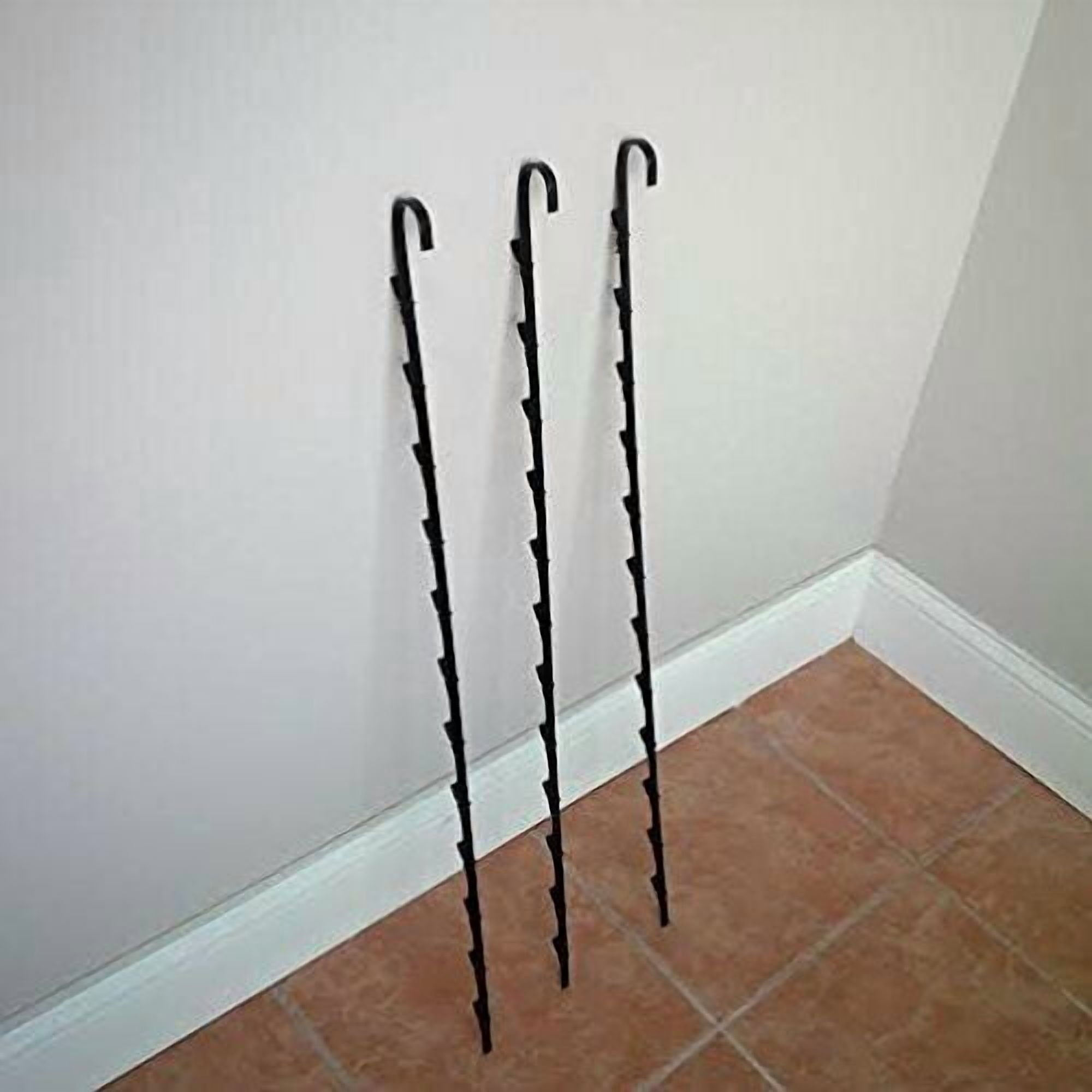 3 Pack - Single Strip Hanging Display Rack 12 Clip in Black - Walmart.com