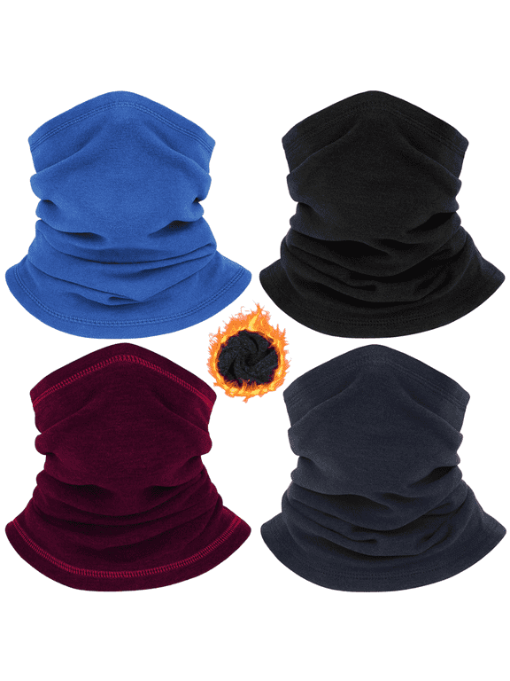 4 Pack Winter neck gaiter for Men Women, Balaclava Face Mask, Shiesty Mask Sun Protector Lightweight Scarf for Men/Women
