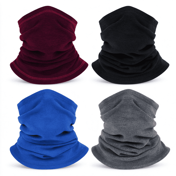4 Pack Winter neck gaiter for Men Women, Balaclava Face Mask, Shiesty Mask Sun Protector Lightweight Scarf for Men/Women