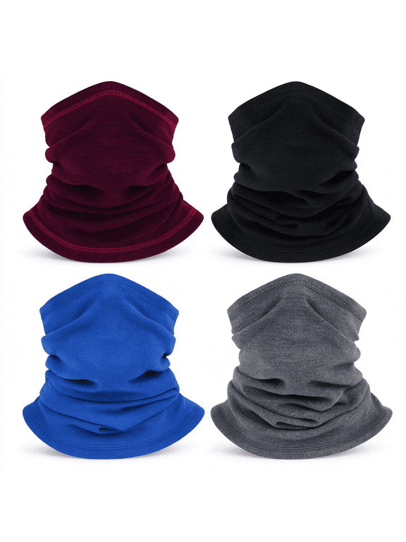4 Pack Winter neck gaiter for Men Women, Balaclava Face Mask, Shiesty Mask Sun Protector Lightweight Scarf for Men/Women