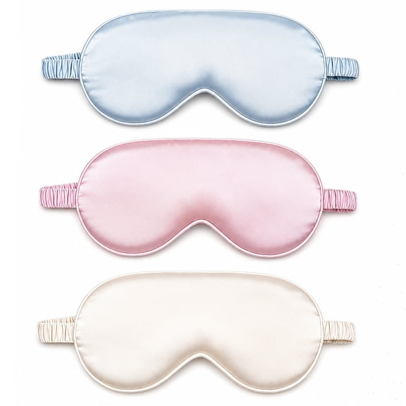 3 Pack Sleep Mask, Eye Masks with Adjustable Strap for Sleeping, Block Light Eye Sleep Shade Cover, Traveling Gifts