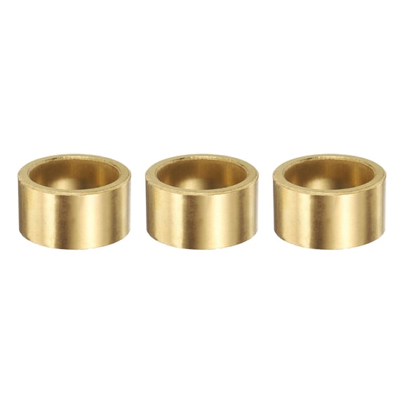 3 Pack Sleeve Bearings, 30mm Bore x 38mm OD x 20mm Length, Self-Lubricating Sintered Bronze Bushings