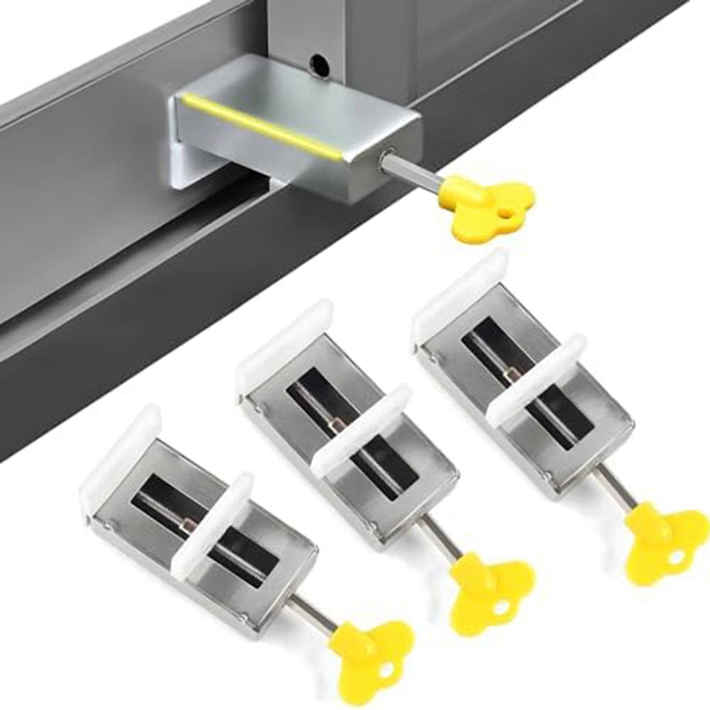 3 Pack Sliding Window Locks Sliding Door Locks Child Safety Window