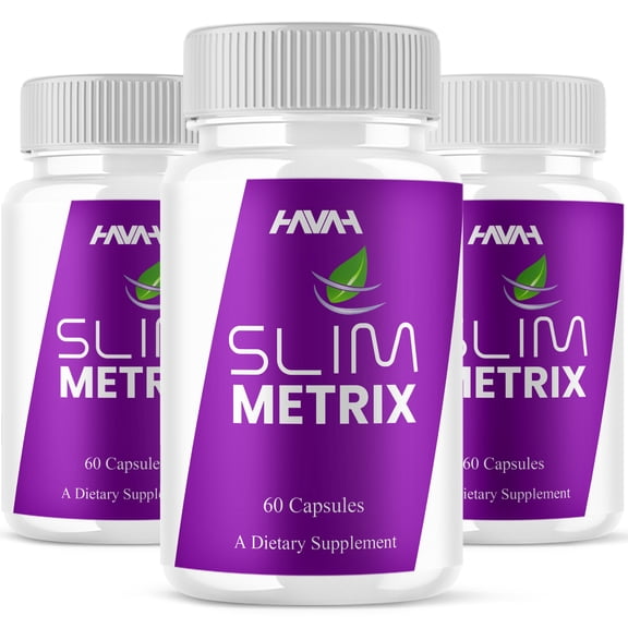 (3 Pack) Slim Metrix Weight Supplement, Slim Metrix Support (180 Capsules)