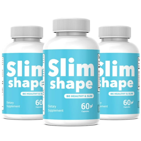 (3 Pack) Slim Shape Pills Advanced Formula - Slim Shape Capsules - SlimShape Supplement - 180 Count