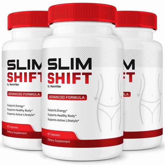 (3 Pack) Slim Shift  Natural Daily Pill Formula Designed to align with Fitness Goals, Support active Lifestyle & Body Balance | Just 2 Easy-to-Swallow Pills Daily (120 Capsules)