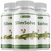 (3 Pack) Slim Solve - Keto Weight Loss Formula - Energy & Focus Boosting Dietary Supplements for Weight Management & Metabolism - Advanced Fat Burn Raspberry Ketones Pills - 180 Capsules