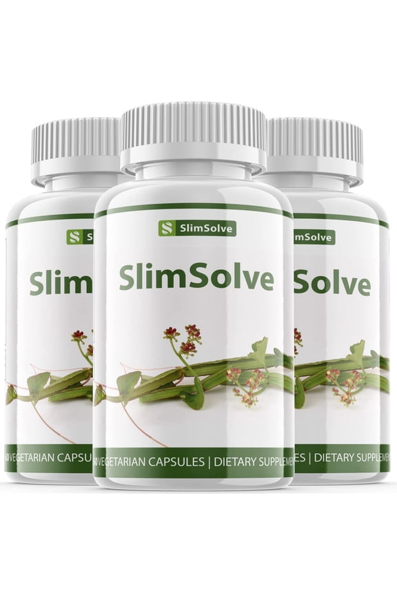 (3 Pack) Slim Solve - Keto Weight Loss Formula - Energy & Focus Boosting Dietary Supplements for Weight Management & Metabolism - Advanced Fat Burn Raspberry Ketones Pills - 180 Capsules
