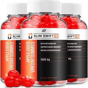 (3 Pack) Slim Swift Pro Keto ACV Gummies Supplement – SlimSwift Pro + ACV Gummies Apple Cider Vinegar 1000MG, Slim SwiftPro Keto Gummies Reviews, Vitamin B12 (180 Gummies)