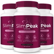3 Pack SlimPeak   Natural Daily Pill Formula Designed to align with Fitness Goals, Support active Lifestyle & Body Balance | Just 2 Easy-to-Swallow Pills Daily 180 Capsules