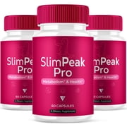 3 Pack SlimPeak Pro Weight Support, Slim PeakPro Supplement 180 Capsules