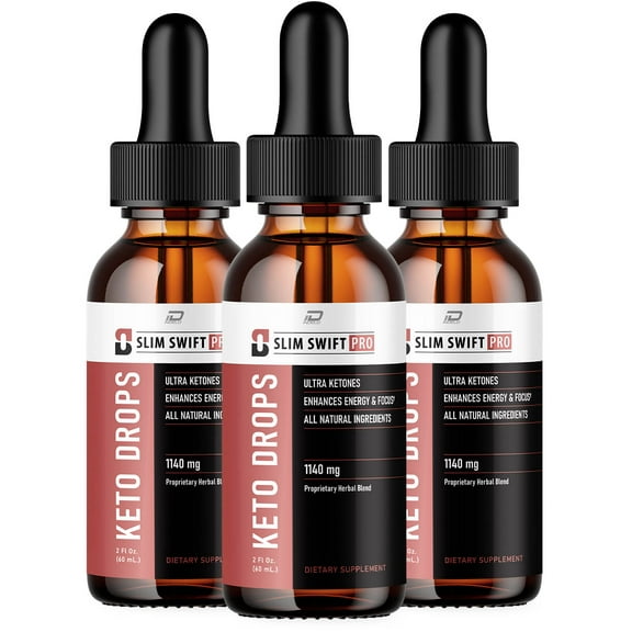 (3 Pack) SlimSwift Pro Metabolism Drops Liquid Supplement - SlimSwift Pro Drops, SlimSwift Pro Original Metabolic Support Supplement, SlimSwift Pro Drops Reviews (3 Month Supply)