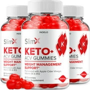 (3 Pack) SlimX Keto ACV Gummies, SlimX Keto ACV Advanced Weight Loss, Apple Cider Vinegar Gummies (180 Gummies)