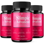 3 Pack Slimpic Advanced Capsules, Slimpic Premium Wellness Support Supplement 180 Capsules