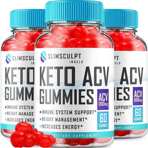 3 Pack Slimsculpt Keto ACV Gummies - Advanced Formula Slim Sculpt Keto Plus ACV Gummies Apple Cider Vinegar Keto Slimsculpt ACV Gummies Dietary Supplement Reviews Men Women 180 Gummies