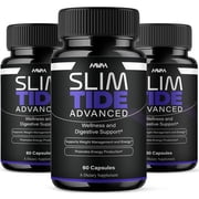 3 Pack Slimtide Advanced Daily Health Management Capsules, Slim Tide Advanced Formula 180 Capsules