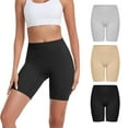 thumbnail image 1 of 3 Pack Slip Shorts for Women Under Dress Comfortable Smooth Seamless Boyshorts Buttlift Panties Biker Shorts, 1 of 7