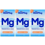 3 Pack Slow Mag Magnesium Chloride and Calcium, 60 Tablets Each