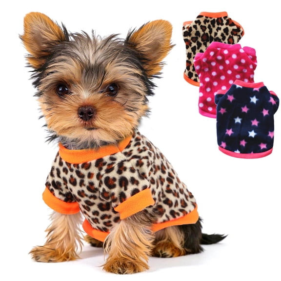 3 Pack Small Dog Sweater for Dogs Cats Warm Knit Fleece Winter Pullover Soft Cozy Puppy Essentials for Tiny Breeds Teacup Pets