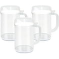 thumbnail image 1 of 22 Oz  Easy-Pour Mini Pitchers, Clear Plastic with Lid & Handle, Perfect for Lemonade/Milk/Cold Drinks – Home & Party Essential(LR 3 PCS), 1 of 9