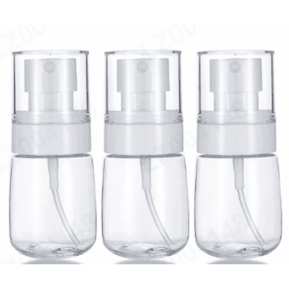 3 Pack Small Spray Bottles, 30ml Empty Plastic Mist Bottles, Refillable and Portable Travel Containers for Liquids and Cleaners, 30ml, Clearance(Clear)