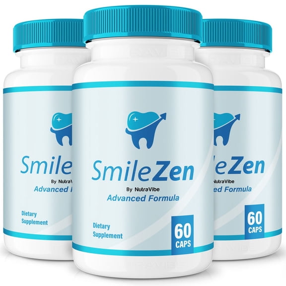(3 Pack) SmileZen Original Smile Zen Formula for Fresh Breath, Teeth and Gum Support, and Oral Wellness | Clean, Easy-to-Swallow Pills for Daily Mouth Care (180 Capsules)