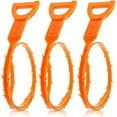 3 Pack Snake Drain/Shower Drain Snake/Hair Clog Remover/Hair Snake for