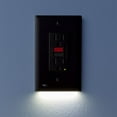 thumbnail image 1 of 3 Pack - SnapPower GuideLight 2 for Outlets [for GFCI Outlets Only] - Night Light - Electrical Outlet Wall Plate with LED Night Lights - Automatic On/Off Sensor - (GFCI, Black), 1 of 5