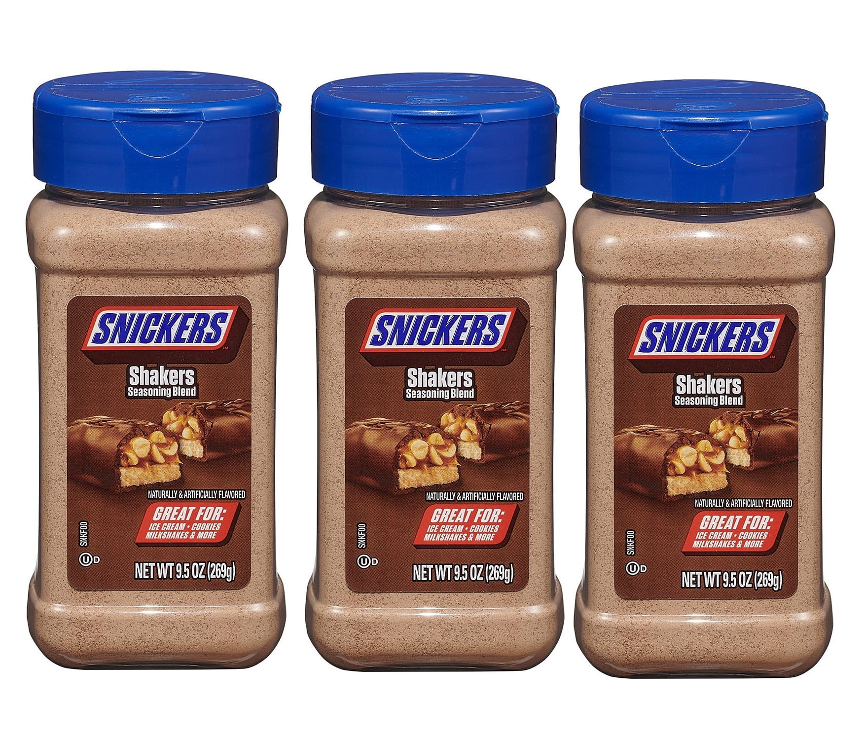 3 Pack | Snickers Shakers Seasoning Blend 9.5 oz.