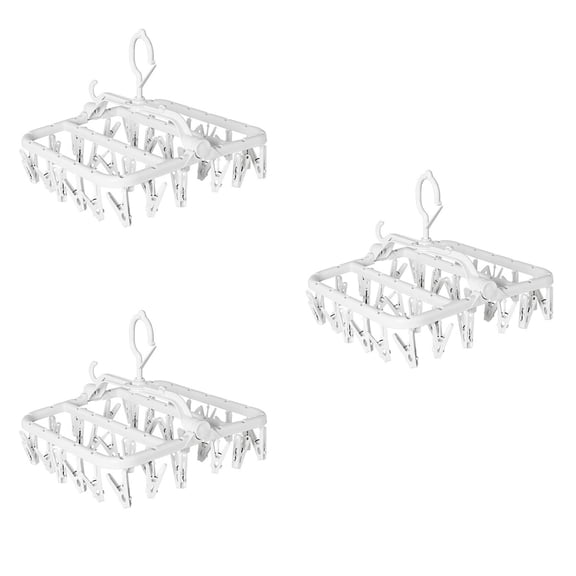 3 Pack Socks Drying Rack Clothing Hanging Organizer Hangers Outdoor Multiple