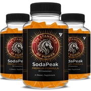 3 Pack Soda Peak Male Gummies, Soda Peak Support Performance 90 Gummies