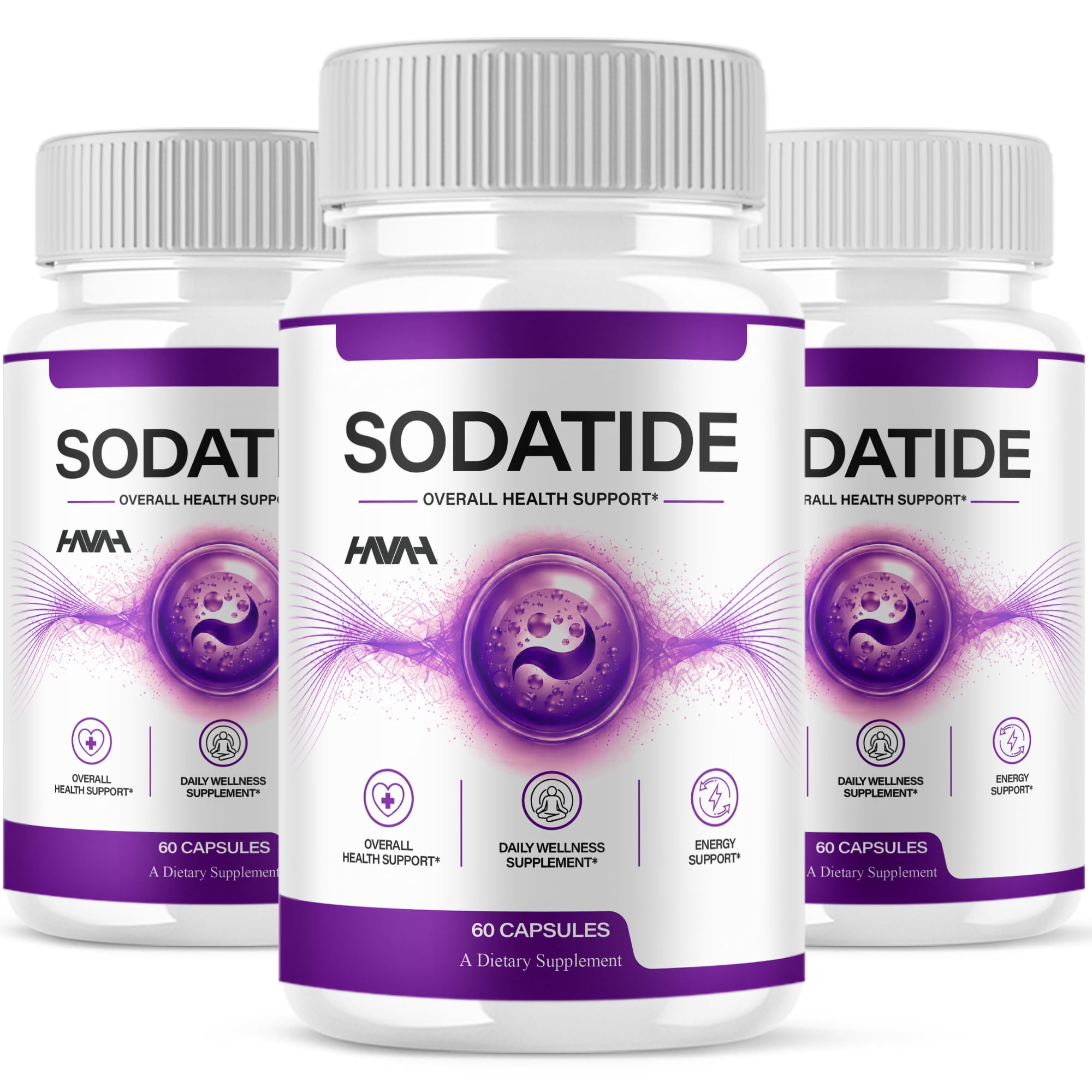 (3 Pack) SodaTide Wellness Supplement, Soda Tide Support Pills (180 Capsules)