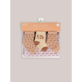 JuJuBe x Studio Oh! 3-Pack Soft Durable Baby Socks Set - Be Kind Rainbows