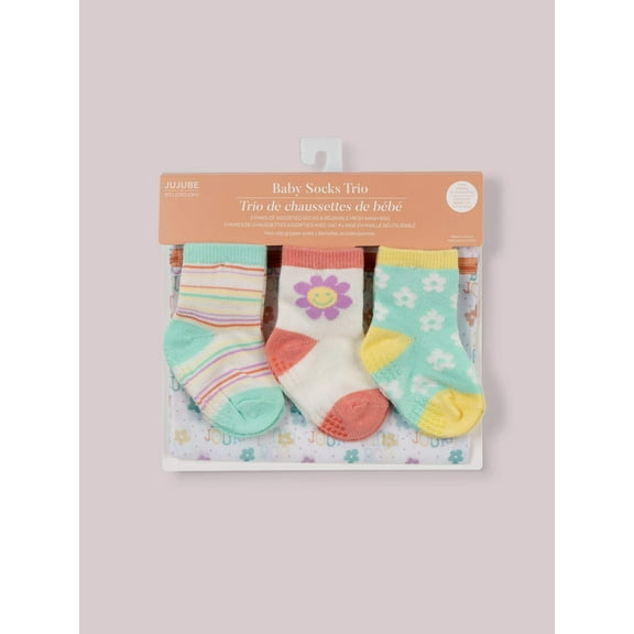 JuJuBe x Studio Oh! 3-Pack Soft Durable Baby Socks Set - Bonjour Bb