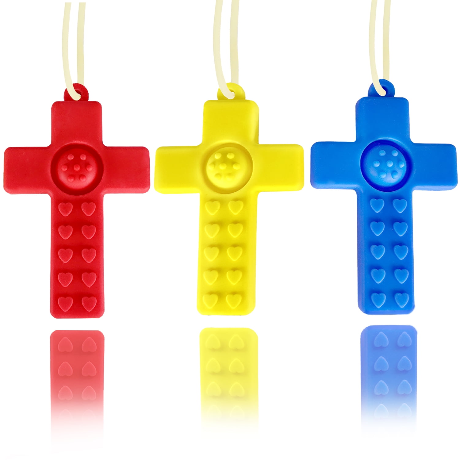 3 Pack Soft Silicone Teether for Infants and Toddlers, Teething Toys ...