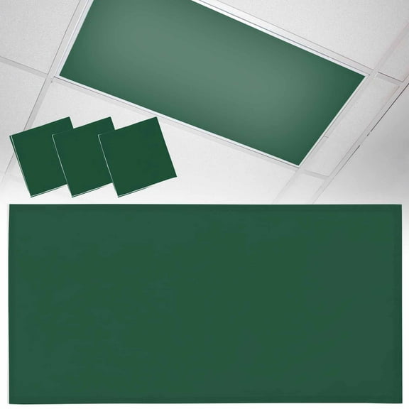 3 Pack Solid Color Fluorescent Light Covers for Ceiling Lights Sea Green Magnetic Ceiling Light Covers Overhead Light Filters for Office Classroom Home