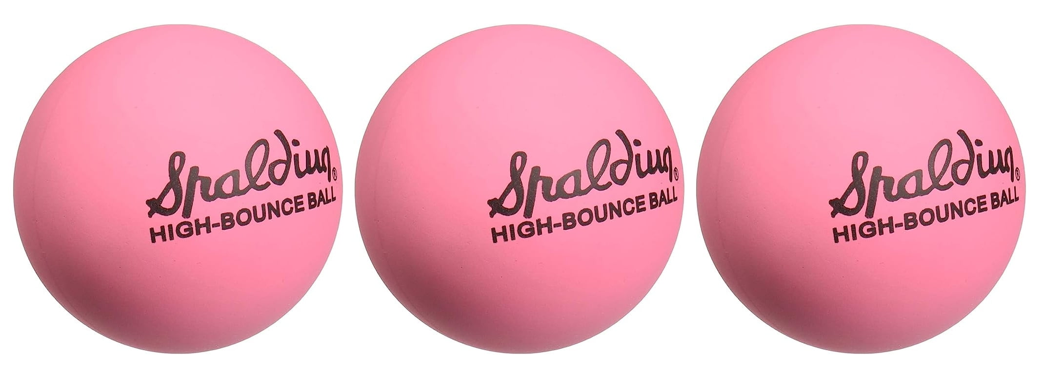 3-Pack - Spalding Small Pink High Bounce Ball - Walmart.com