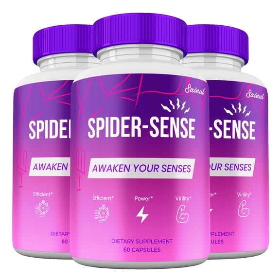 (3 Pack) Spider Sense Capsules for Men, Advanced Formula, All-Natural Formula Maximum Strength, SpiderSense Pills, Performance Supplement