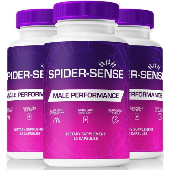 (3 Pack) Spider-Sense Pills – Official Spider Sense All-Natural Vitamin for Physical Health & Overall Well-Being, Premium Capsules for Energy, Vitality & Wellness Support, SpiderSense (180 Capsules)