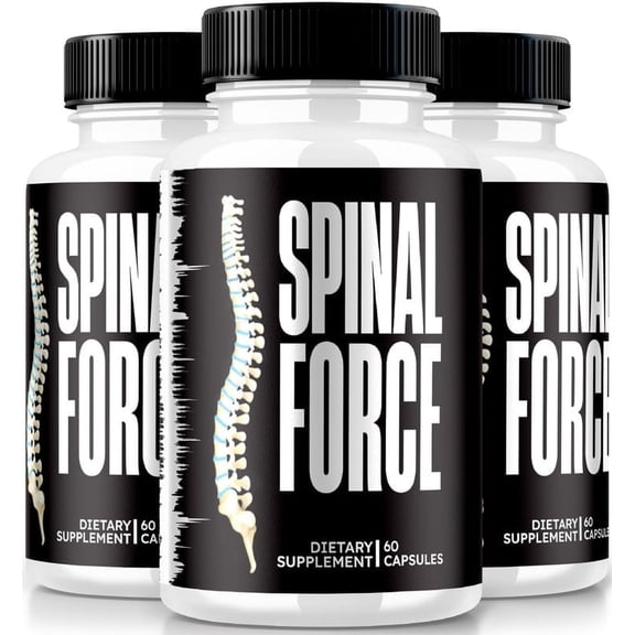 (3 Pack) Spinal Force Capsules, SpinalForce Back & Joint Supplement, All-Natural Formula To Suppport Flexibility and Overall Healthy Joints, Official Spinal Force Reviews (180 Capsules)
