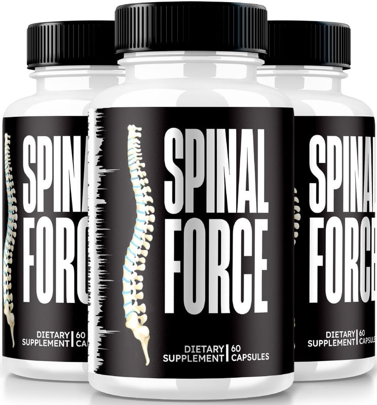 (3 Pack) Spinal Force Capsules, SpinalForce Back & Joint Supplement, All-Natural Formula To Suppport Flexibility and Overall Healthy Joints, Official Spinal Force Reviews (180 Capsules)