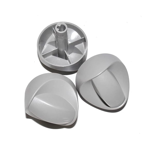 3-Pack Spirit Grill Knobs - Replacement Control Knobs for 3-Burner Spirit Grills 2007 Models - Light Gray - #99242