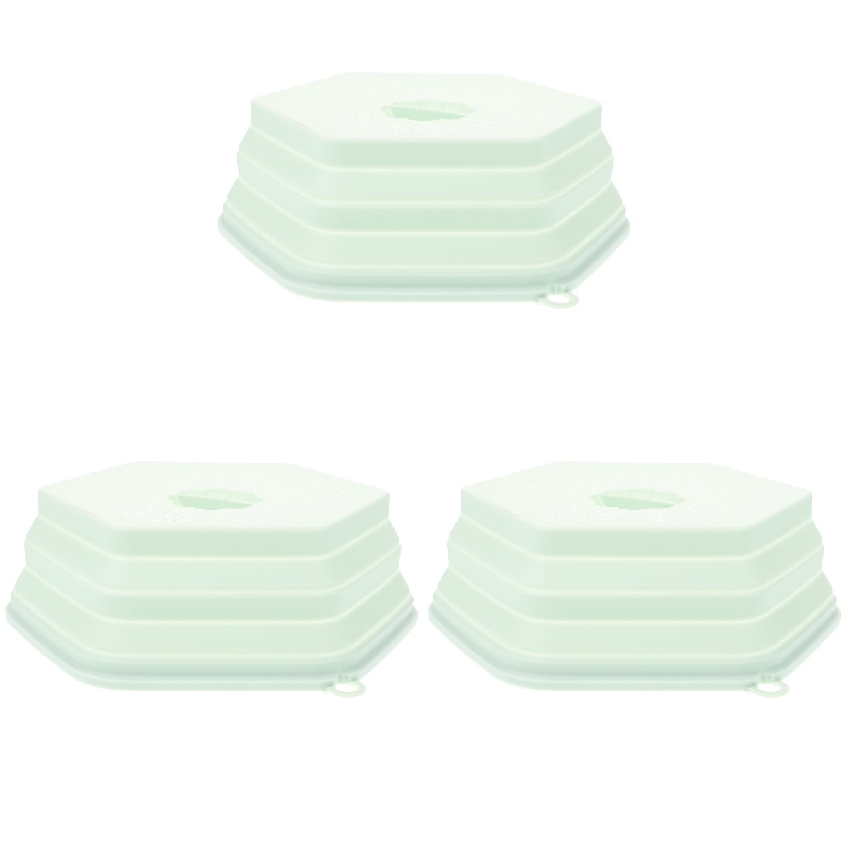 3 Pack Splash Guard Oven Pot Lid Silicone Holster Food Storage Covers