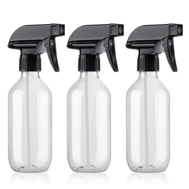 3 Pack Spray Bottles Water Spray Bottle for Plant 10 oz/300 ml Plastic Refillable Containers Fine Mist Small Spray Bottle with Adjustable Nozzle for Hair Cooking Cleaning, Clear