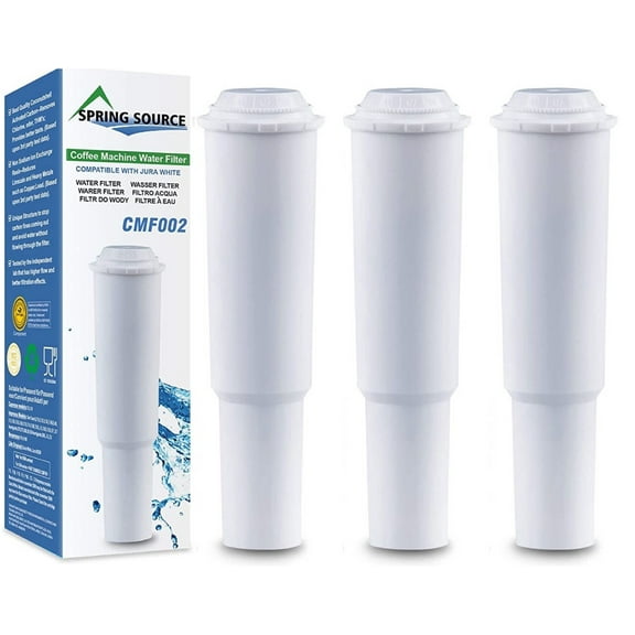 3-Pack Spring Source CMF002 Coffee Machine Water Filter Replacement For Jura Capresso Clearyl White 64553, 7520