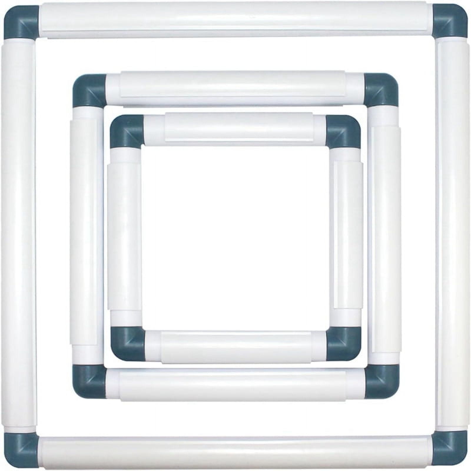 3-Pack Square Embroidery Hoops Hoops Punch Needle Hoops Embroidery Quilting Frame,Blue Blue Plastic