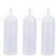 thumbnail image 1 of 3 Pack Squeeze Bottles, 12oz Plastic Squeeze Bottles For Sauces, Condiment Squeeze Bottles With Wide Mouth, Squeeze Bottles For Liquids, Sauce Bottle with Small Pointed Nozzle, 1 of 7